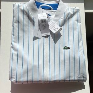 Lacoste SPORT x Novak Djokovic Striped Bomber Jacket (Size M)